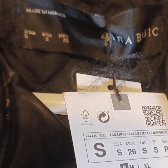 Zara Basic New Tags Green With Black Accent Jacket‎ Zippered Super Cool - Picture 6 of 11